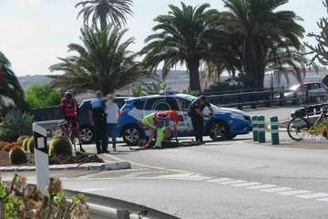 Atropello de un ciclista en la circunvalación de Telde/TA.